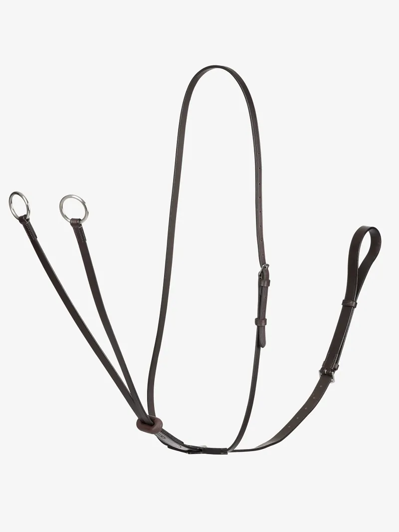 LeMieux Arika Running Martingale in Brown and Silver